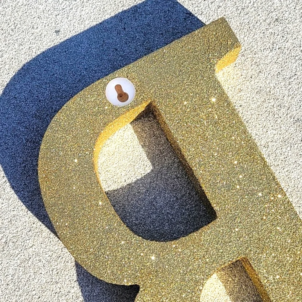 NEW 9 inch Glam Letter 